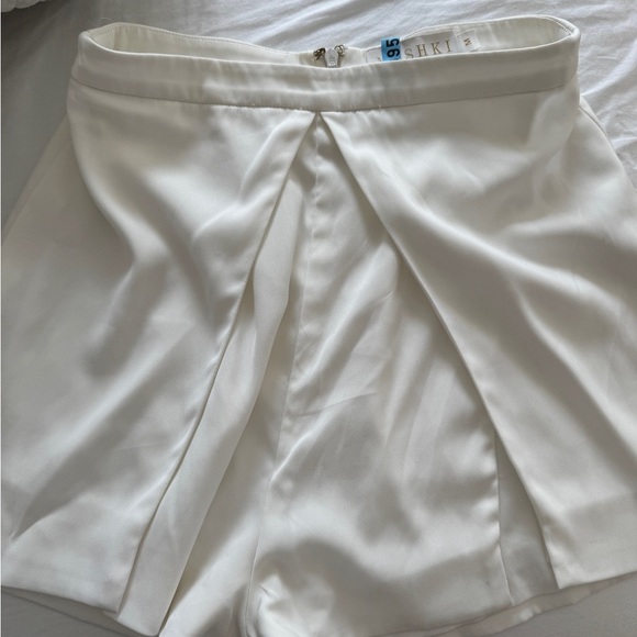Meshki White Skorts with Wrap-Style Front - Picture 1 of 3
